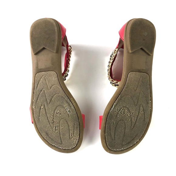 Bebe Mandy Red Flat Sandals - Picture 9 of 10